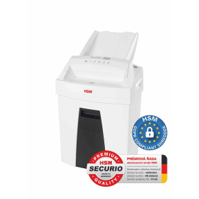 HSM skartovač Securio AF100 (řez: Kombinovaný 4x25mm | vstup: 225mm | DIN: P-4 (3) | papír, sponky, plast. karty) HSM skartovač Securio AF100 (řez: Kombinovaný 4x25mm | vstup: 225mm | DIN: P-4 (3) | papír, sponky, plast. karty)