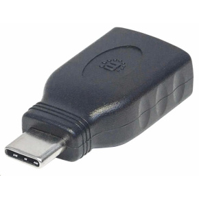 Manhattan USB adaptér, USB 3.1 Gen 1, USB-C Male na USB-A Female, 5 Gbps, černá Manhattan USB adaptér, USB 3.1 Gen 1, USB-C Male na USB-A Female, 5 Gbps, černá