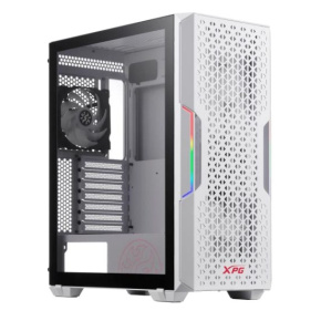 ADATA XPG case STARKER AIR Mid-Tower, bez zdroje, 1x 120mm + 1x 120mm ARGB, Bílá