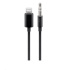 PREMIUMCORD Apple Lightning audio redukční kabel na 3.5 mm stereo jack, 1 m, černý