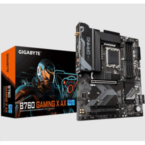 GIGABYTE MB Sc LGA1700 B760 GAMING X AX, Intel B760, 4xDDR5, 1xDP, 1xHDMI, WI-FI GIGABYTE MB Sc LGA1700 B760 GAMING X AX, Intel B760, 4xDDR5, 1xDP, 1xHDMI, WI-FI