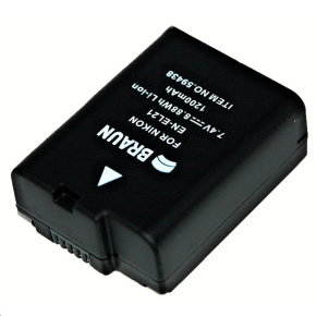 Braun akumulátor NIKON EN-EL21. 1200mAh Braun akumulátor NIKON EN-EL21. 1200mAh