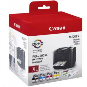 Canon CARTRIDGE PGI-2500XL multipack pro Maxify iB4050, iB4150, MB5050, MB515x, MB5350, MB545x (1295 str.) Canon CARTRIDGE PGI-2500XL multipack pro Maxify iB4050, iB4150, MB5050, MB515x, MB5350, MB545x (1295 str.)