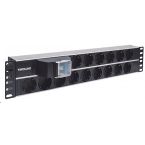 Intellinet 19" 2U Rackmount 15-Way Power Strip - German Type, rozvodný panel, 15x DE zásuvka, 3m kabel Intellinet 19" 2U Rackmount 15-Way Power Strip - German Type, rozvodný panel, 15x DE zásuvka, 3m kabel