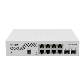 MikroTik Cloud Smart Switch CSS610-8G-2S+IN, 8 gigabit.portů, PoE-In, 2xSFP+, SwOS MikroTik Cloud Smart Switch CSS610-8G-2S+IN, 8 gigabit.portů, PoE-In, 2xSFP+, SwOS