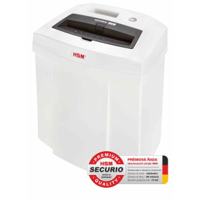 HSM skartovač Securio C14 (řez: Podélný 3.9mm | vstup: 225mm | DIN: P-2 (2) | papír, sponky, plast. karty ) HSM skartovač Securio C14 (řez: Podélný 3.9mm | vstup: 225mm | DIN: P-2 (2) | papír, sponky, plast. karty )