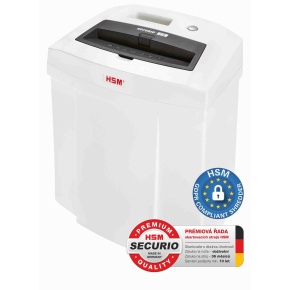 HSM skartovač Securio C14 (řez: Kombinovaný 4x25mm | vstup: 225mm | DIN: P-4 (3) | papír, sponky, plast. karty ) HSM skartovač Securio C14 (řez: Kombinovaný 4x25mm | vstup: 225mm | DIN: P-4 (3) | papír, sponky, plast. karty )