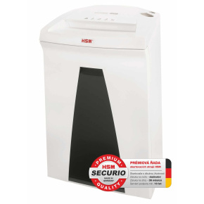 HSM skartovač Securio B24 (řez: Podélný 3.9mm | vstup: 240mm | DIN: P-2 (2) | papír, sponky, plast. karty, CD) HSM skartovač Securio B24 (řez: Podélný 3.9mm | vstup: 240mm | DIN: P-2 (2) | papír, sponky, plast. karty, CD)