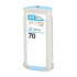 HP 70 Light Cyan DJ Ink Cart, 130 ml, C9390A