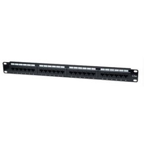 Intellinet Patch panel 24 port Cat5e, UTP, černý Intellinet Patch panel 24 port Cat5e, UTP, černý