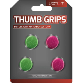 VENOM VS4917 Nintendo Switch Thumb Grips (4x) - Pink and Green VENOM VS4917 Nintendo Switch Thumb Grips (4x) - Pink and Green