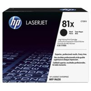 HP 81X Black LJ Toner Cart, High Yield, CF281X (25,000 pages) HP 81X Black LJ Toner Cart, High Yield, CF281X (25,000 pages)