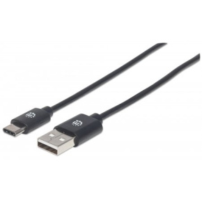 MANHATTAN kabel Hi-Speed USB-C, C Male / A Male, 3m, černý MANHATTAN kabel Hi-Speed USB-C, C Male / A Male, 3m, černý