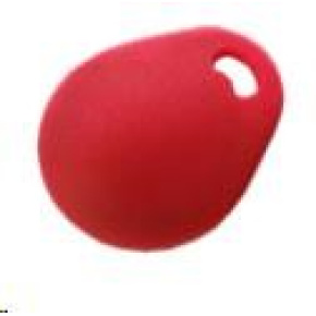 Elatec RFID Unique čip, přívěsek na klíče, 125 kHz, červený Elatec RFID Unique čip, přívěsek na klíče, 125 kHz, červený