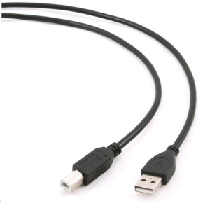 GEMBIRD Kabel USB 2.0 A-B propojovací 3m Professional (černý, zlacené kontakty) GEMBIRD Kabel USB 2.0 A-B propojovací 3m Professional (černý, zlacené kontakty)