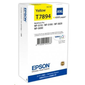 EPSON Ink bar WF-5xxx Series Ink Cartridge "Pisa" XXL Yellow (34,2 ml) (4.000 str.)