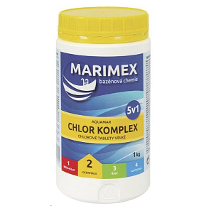 Marimex Komplex 5v1 1,0 kg - bazénová chemie - DEZINFEKCE