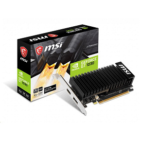 MSI VGA NVIDIA GeForce GT 1030 2GHD4 LP OC, GT 1030, 2GB DDR4, 1xDP, 1xHDMI