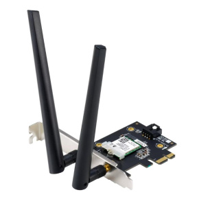 ASUS PCE-AX1800 Wireless AX1800 PCIe Wi-Fi 6 Card, Bluetooth 5.2 Adapter ASUS PCE-AX1800 Wireless AX1800 PCIe Wi-Fi 6 Card, Bluetooth 5.2 Adapter