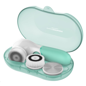 TOUCHBeauty 14838 Čisticí kartáč na pleť 3v1 zelený TOUCHBeauty 14838 Čisticí kartáč na pleť 3v1 zelený