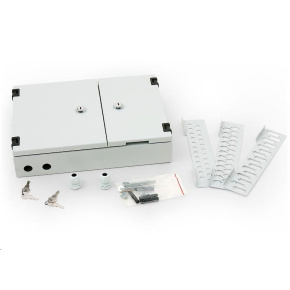 TRITON Nástěnný optický rozvaděč 24xST, 24xSC single,16xSC duplex, šedý TRITON Nástěnný optický rozvaděč 24xST, 24xSC single,16xSC duplex, šedý