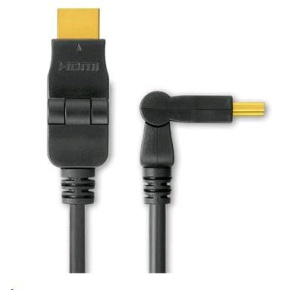 PREMIUMCORD Kabel HDMI 3m High Speed + Ethernet (v1.3), otočné zlacené konektory PREMIUMCORD Kabel HDMI 3m High Speed + Ethernet (v1.3), otočné zlacené konektory