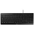 CHERRY klávesnice STREAM, drátová, USB, CZ+SK layout, černá