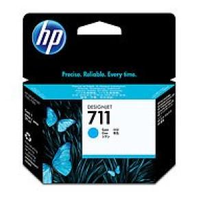 HP 711 Cyan DJ Ink Cart, 29 ml, CZ130A HP 711 Cyan DJ Ink Cart, 29 ml, CZ130A