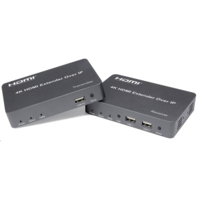 PREMIUMCORD HDMI extender s USB na 150m over IP, bez zpoždění PREMIUMCORD HDMI extender s USB na 150m over IP, bez zpoždění