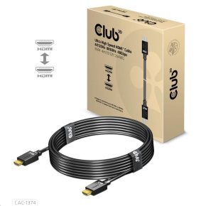 Club3D Kabel Ultra Rychlý HDMI™, 4K120Hz, 8K60Hz Cable 48Gbps (M/M), 28AWG, 4m Club3D Kabel Ultra Rychlý HDMI™, 4K120Hz, 8K60Hz Cable 48Gbps (M/M), 28AWG, 4m