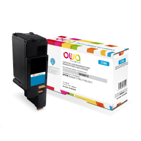 OWA Armor toner pro EPSON AL C1700, C1750, CX17, 1400 Stran, C13S050613, modrá/cyan OWA Armor toner pro EPSON AL C1700, C1750, CX17, 1400 Stran, C13S050613, modrá/cyan
