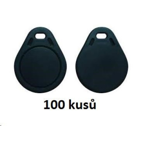 Elatec RFID Unique čip, přívěsek na klíče, 125 kHz, černý, Standard 100-pack Elatec RFID Unique čip, přívěsek na klíče, 125 kHz, černý, Standard 100-pack