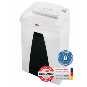 HSM skartovač Securio B22 (řez: Kombinovaný 3,9x30mm | vstup: 240mm | DIN: P-4 (3) | papír, sponky, plast. karty ) HSM skartovač Securio B22 (řez: Kombinovaný 3,9x30mm | vstup: 240mm | DIN: P-4 (3) | papír, sponky, plast. karty )