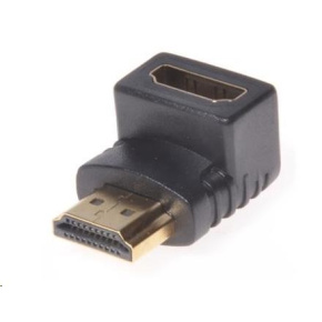PREMIUMCORD Adapter HDMI M/F zahnutý do pravého úhlu PREMIUMCORD Adapter HDMI M/F zahnutý do pravého úhlu