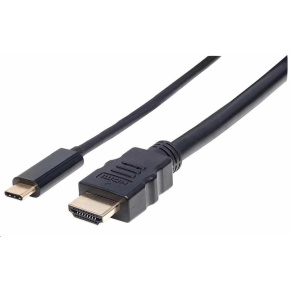 Manhattan kabel USB-C na HDMI, 2m, černá Manhattan kabel USB-C na HDMI, 2m, černá
