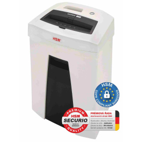 HSM skartovač Securio C16 (řez: Kombinovaný 4x25mm | vstup: 225mm | DIN: P-4 (3) | papír, sponky, plast. karty ) HSM skartovač Securio C16 (řez: Kombinovaný 4x25mm | vstup: 225mm | DIN: P-4 (3) | papír, sponky, plast. karty )
