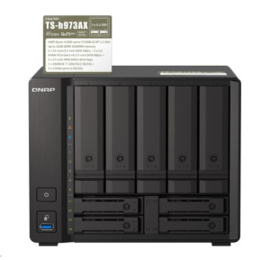 QNAP TS-h973AX-32G (4C/RyzenV1500B/2,2GHz/32GBRAM/9xSATA/2x2,5GbE/1x10GbE/4xUSB3.2) QNAP TS-h973AX-32G (4C/RyzenV1500B/2,2GHz/32GBRAM/9xSATA/2x2,5GbE/1x10GbE/4xUSB3.2)