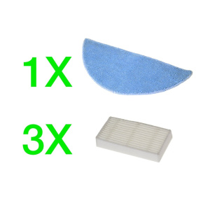 EVOLVEO RoboTrex H5, H6, příslušenství (3 ks HEPA filtr + 1 ks XXL mop z mikrovlákna) EVOLVEO RoboTrex H5, H6, příslušenství (3 ks HEPA filtr + 1 ks XXL mop z mikrovlákna)