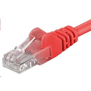 PremiumCord Patch kabel UTP RJ45-RJ45 CAT6 1m červená PremiumCord Patch kabel UTP RJ45-RJ45 CAT6 1m červená